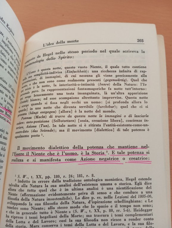 La dialettica e l'idea della morte in Hegel, Alexandre Kojeve, …