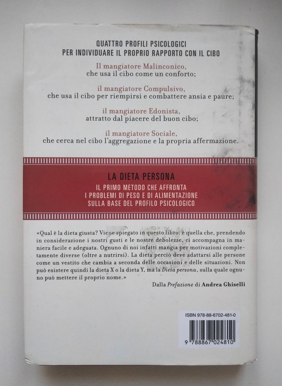 La dieta della persona, Tiziana Stallone, 2018