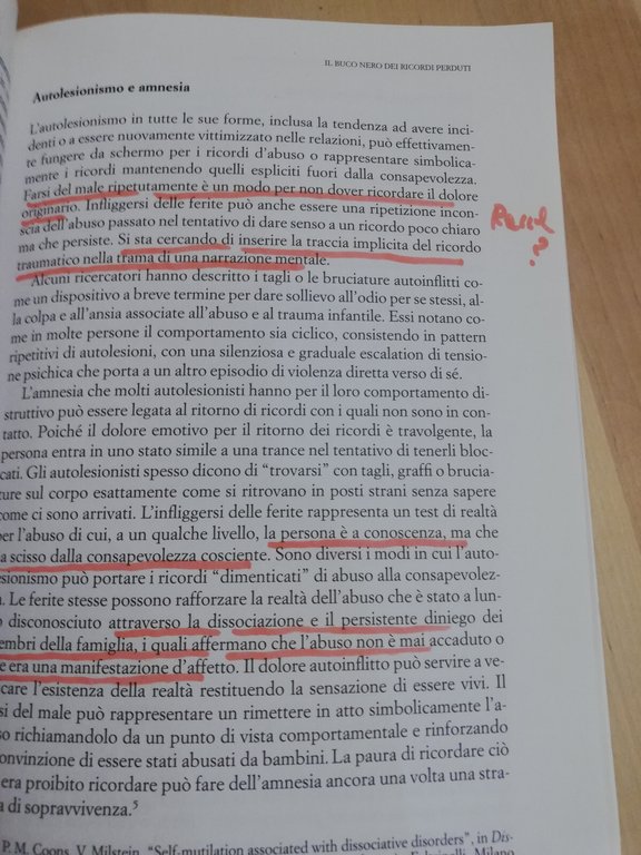 La dissociazione. I cinque sintomi fondamentali, M. Steinberg, M. Schnall, …