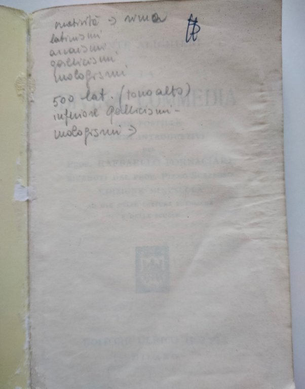 La Divina Commedia, Dante Alighieri, Hoepli, 1993