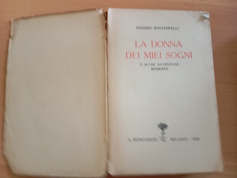 La donna dei miei sogni, Massimo Bontempelli, Mondadori, 1926 | Immagine Gallery 10