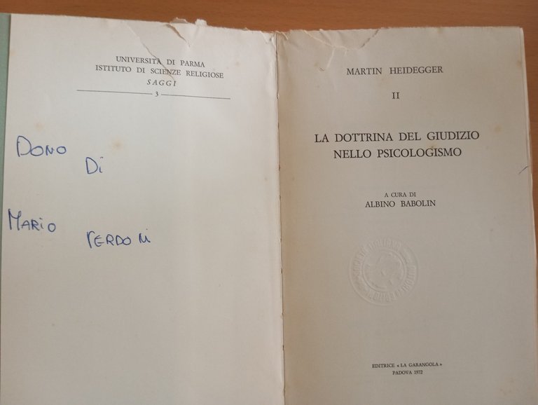 La dottrina del giudizio nella psicologismo, Martin Heidegger, La garangola … | Immagine Gallery 6
