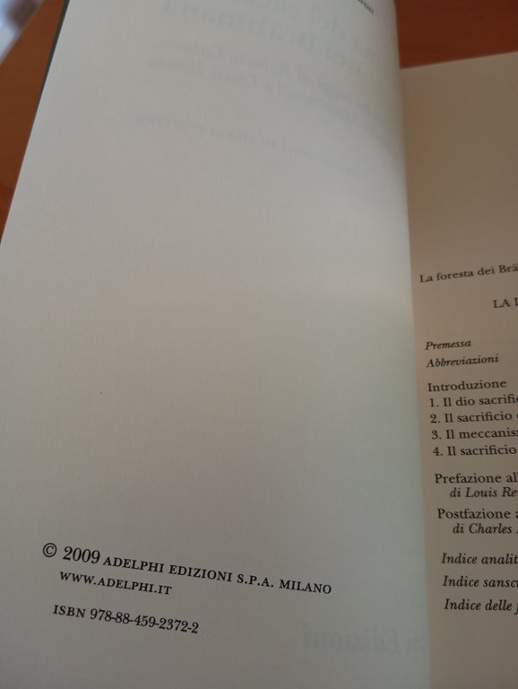 La dottrina del sacrificio nel brahmana, Sylvain Levi, Adelphi, 2009