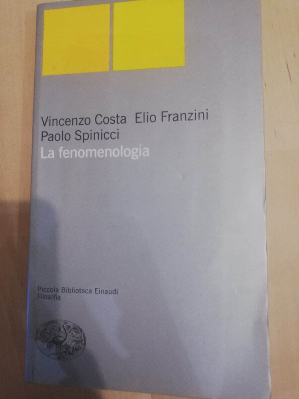 La fenomenologia, V. Costa - E. Franzini - P. Spinicci, …