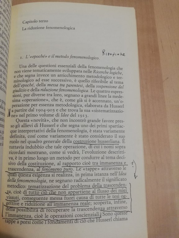 La fenomenologia, V. Costa - E. Franzini - P. Spinicci, …