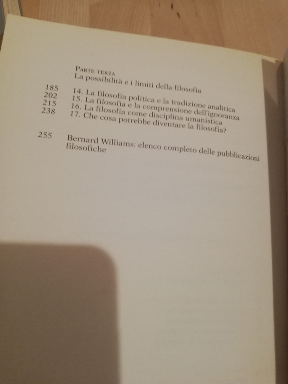 La filosofia come disciplina umanistica, Bernard Williams, 2013, Feltrinelli