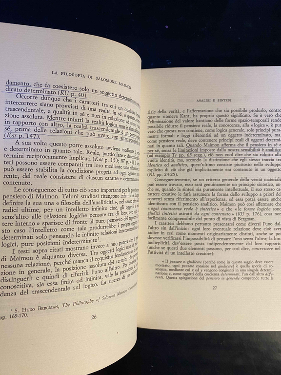 La filosofia di Salomone Maimon, Francesco Moiso, Mursia, FUORI CATALOGO