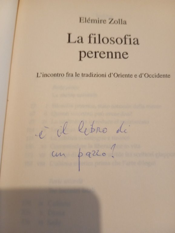 La filosofia perenne, Elemire Zolla, Mondadori, 1999