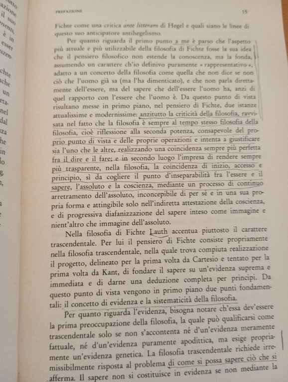 La filosofia trascendentale di J. G. Fichte, Reinhard Lauth, Guida, …