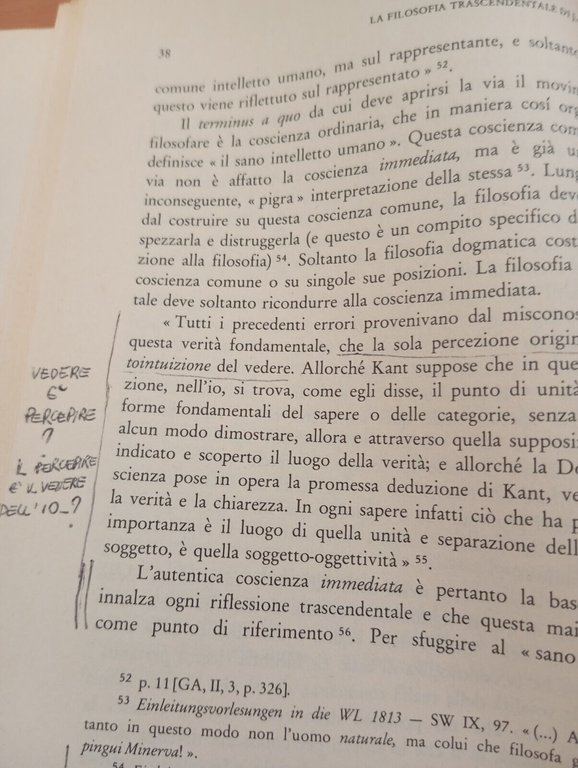 La filosofia trascendentale di J. G. Fichte, Reinhard Lauth, Guida, …