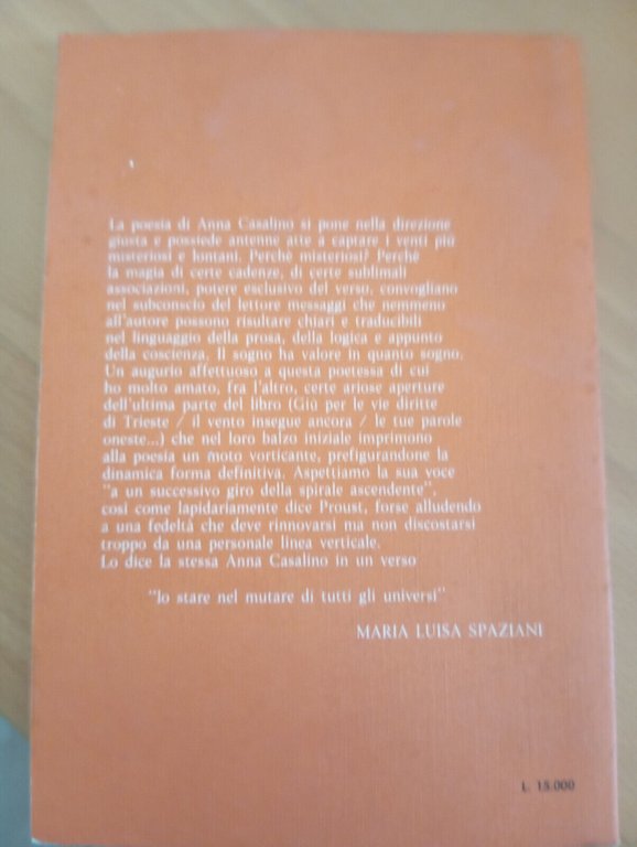 La forma dell'aria, Anna Casalino, 1990