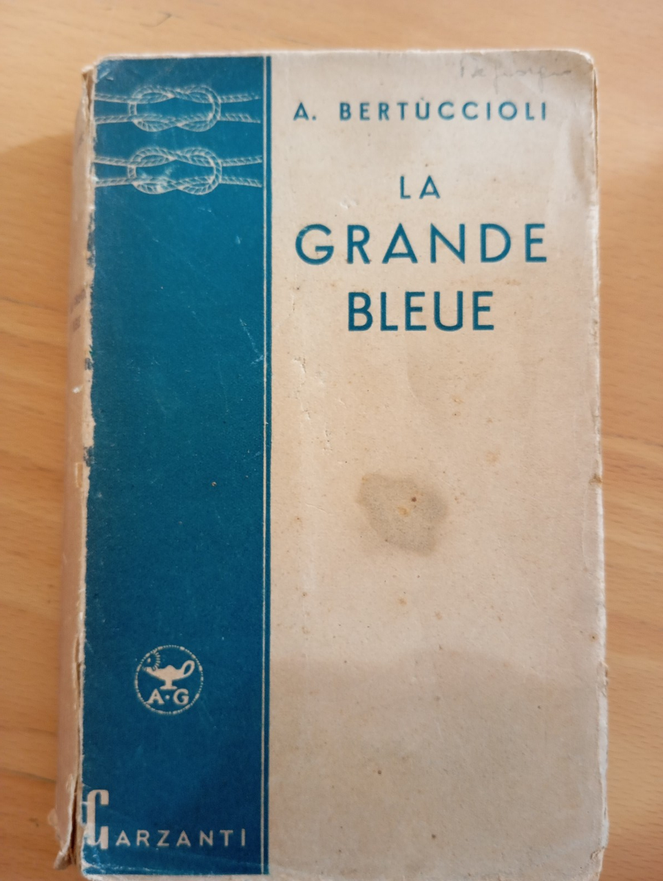 La grande bleue, Americo. Bertuccioli, Garzanti, 1941, in francese