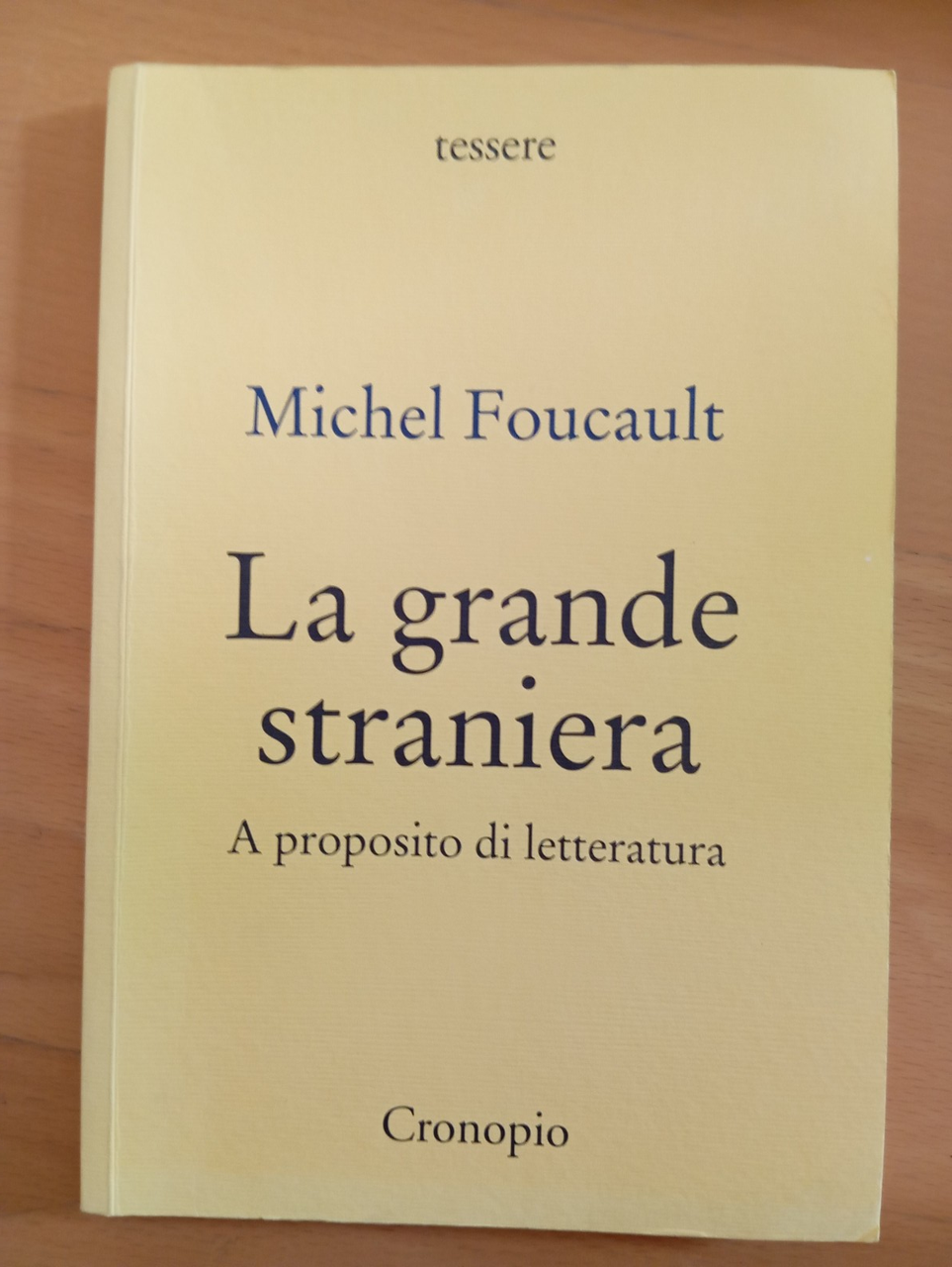 La grande straniera. A proposito di letteratura, Michel Foucault, 2015 | Immagine principale
