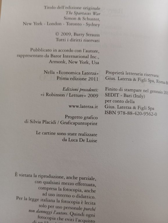 La guerra di Spartaco, Barry Strauss, Laterza, 2009, nuovo | Immagine Gallery 7