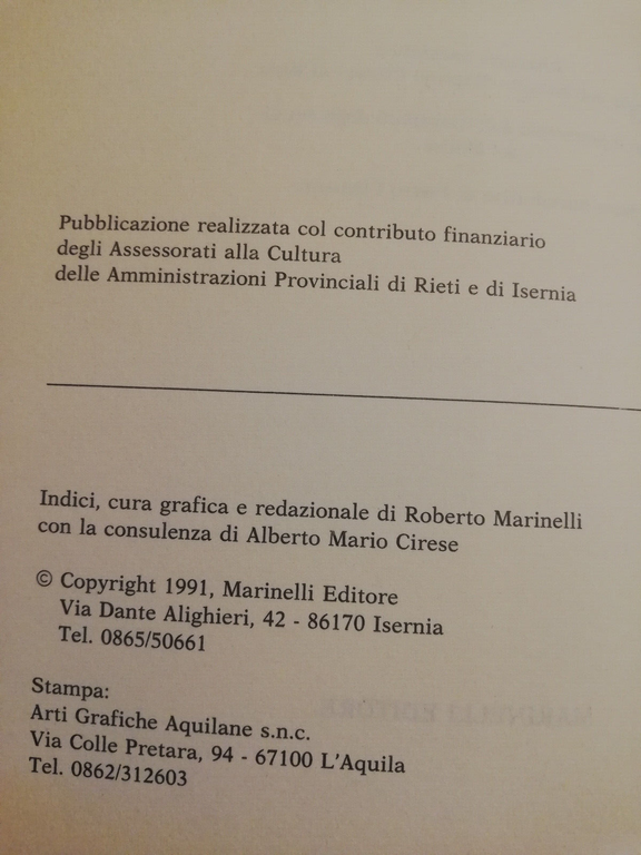 La lapa. Argomenti di storia e letterature popolare, 1991, Marinelli, …