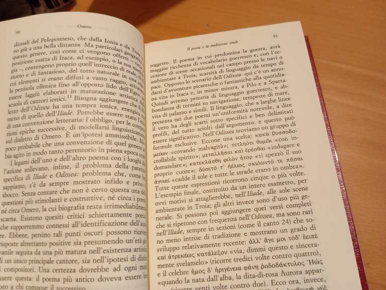 La letteratura greca, due volumi Meridiani Mondadori, 1989, edizione molto …