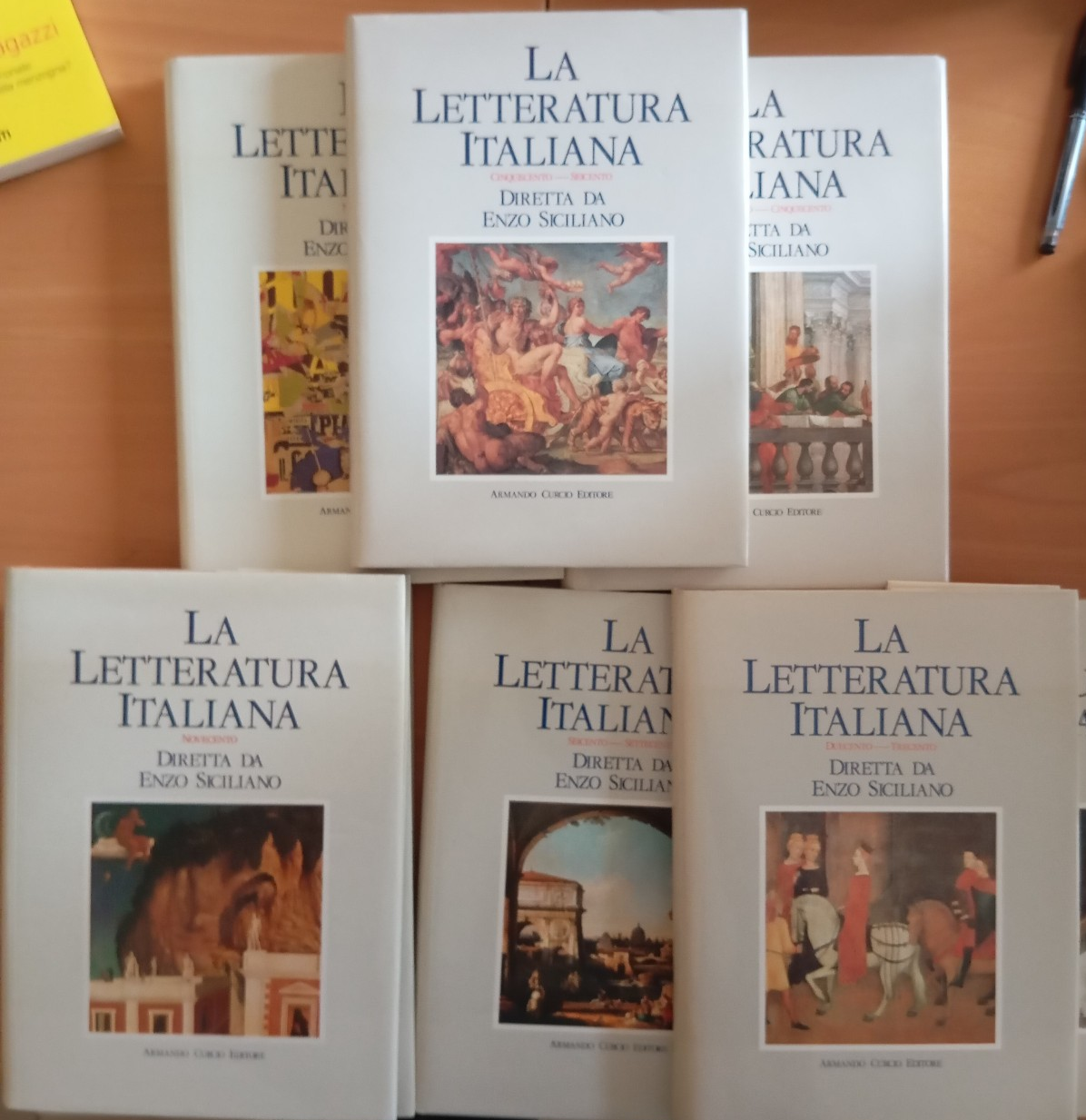 La letteratura Italiana, 8 volumi, Enzo Siciliano, Curcio