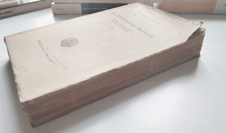 La letteratura italiana, Benedetto Croce, Laterza, 1950