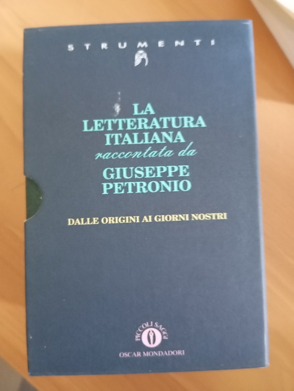 La letteratura italiana raccontata da Giuseppe Petrionio 5 volumi cofanetto …