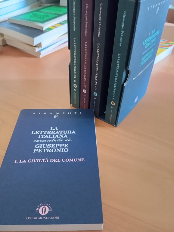 La letteratura italiana raccontata da Giuseppe Petrionio 5 volumi cofanetto …
