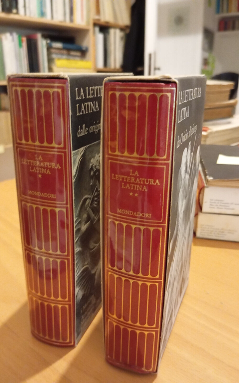 La letteratura latina, due volumi Meridiani Mondadori, 1991 edizione molto …