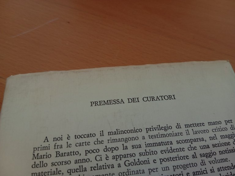 La letteratura teatrale del Settecento in Italia, Mario Baratto, Neri …