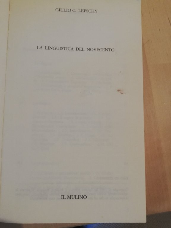 La linguistica del Novecento, Giulio C. Lepschy, 2006, Il Mulino