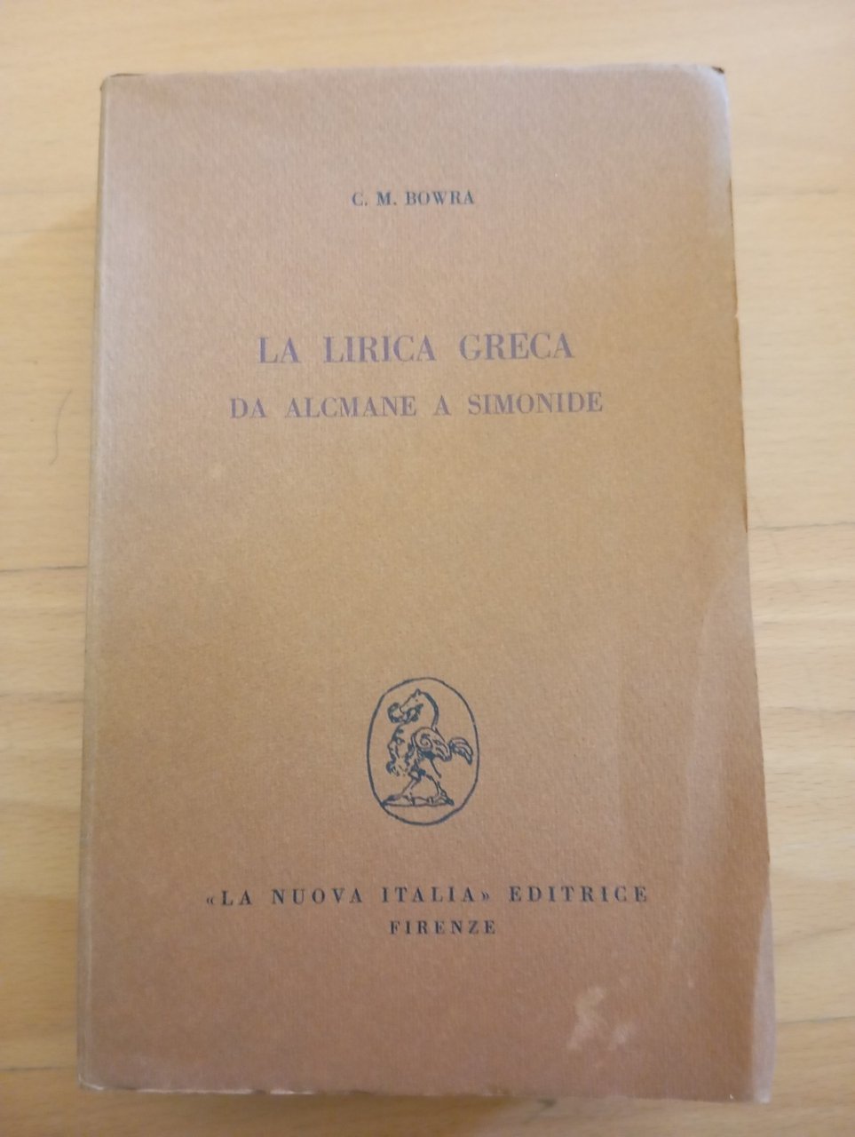 La lirica greca da Alcmane e Simonide, C. M. Bowra, … | Immagine principale