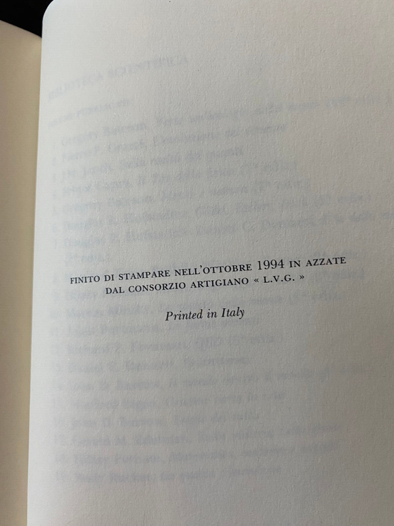 La luna nel pozzo cosmico, John D. Barrow, Adelphi, 1994