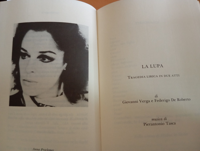 La lupa, Giovanni Verga, Novecento, 1991