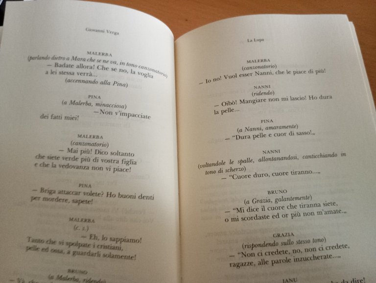 La lupa, Giovanni Verga, Novecento, 1991