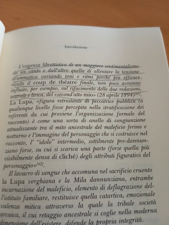 La lupa, Giovanni Verga, Novecento, 1991