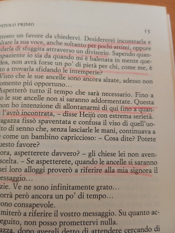 La madre del comandante Shigemoto, Tanizaki, Einaudi, 2013, sottolineato