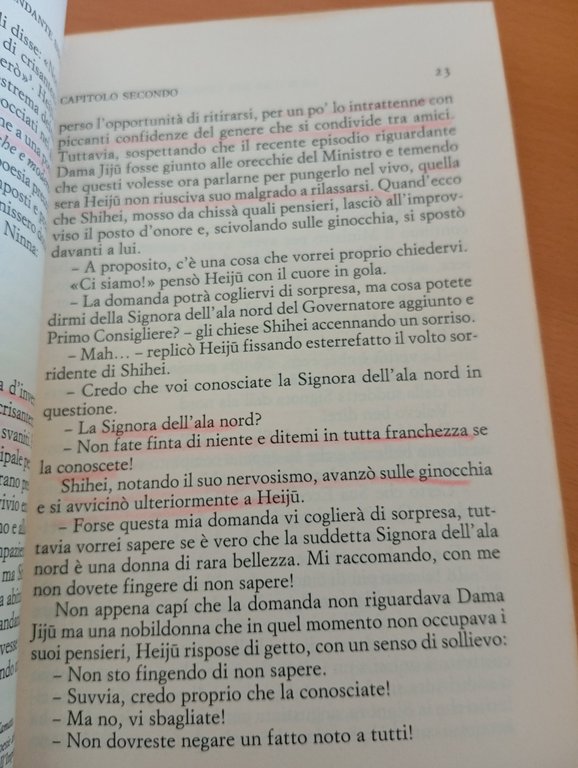 La madre del comandante Shigemoto, Tanizaki, Einaudi, 2013, sottolineato