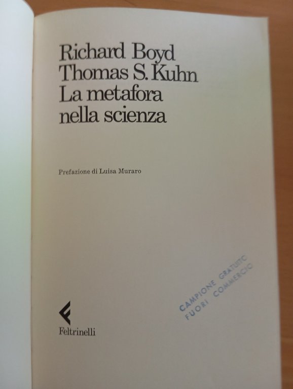 La metafora nella scienza, Richard Boyd - Thomas S. Kuhn, … | Immagine Gallery 6