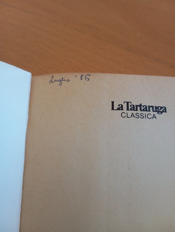 La mia Antonia, Willia Cather, La tartaruga, 1985