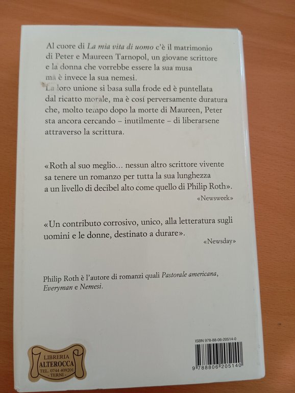 La mia vita di uomo, Philip Roth, Einaudi, 2011