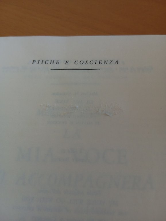 La mia voce ti accompagnerà, Milton H. Erickson, Astrolabio, 1983
