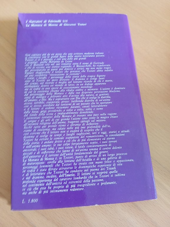 La monaca di Monza, Giovanni Testori, Feltrinelli, 1967, prima edizione