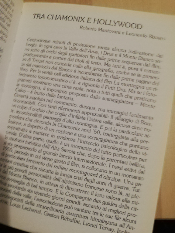 La montagna. L'avvenimento, il romanzo, il film, Aldo Audisio, 1997