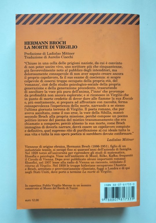La morte di Virgilio, Hermann Broch, Feltrinelli, 2003