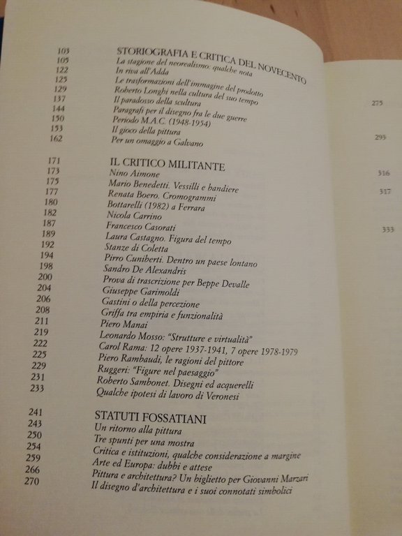 La passione del critico, Paolo Fossati, 2009, Bruno Mondadori