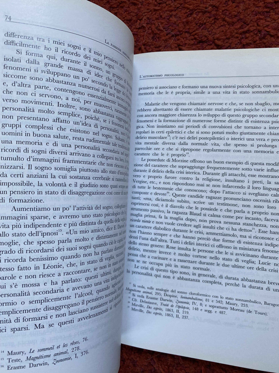 La passione sonnambulica e altri scritti, Pierre Janet, Liguori,