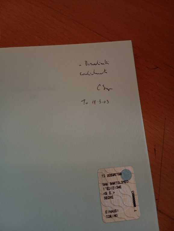 La pelle di San Bartolomeo, Cesare Segre, Einaudi, 2003