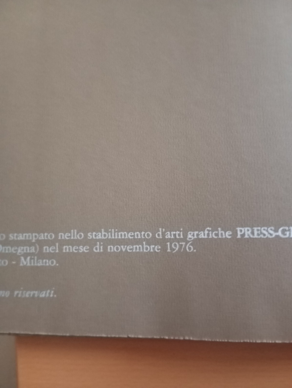 La pietà dei nostri padri, Bertramini - Pessina, 1976