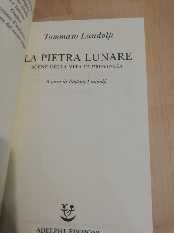 La pietra lunare, Tommaso Landolfi, Adelphi, 1995