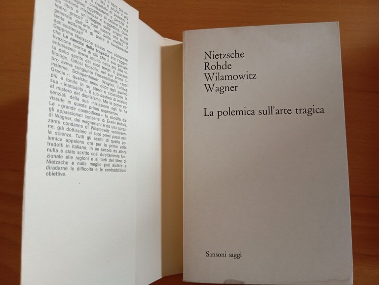 La polemica sull'arte tragica, Nietzsche Rohde Wilamowitz Wagner Sansoni 1972 | Immagine Gallery 6