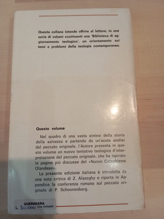 La potenza del peccato. Giornale di teologia, Piet Schoonenberg, Queriniana …