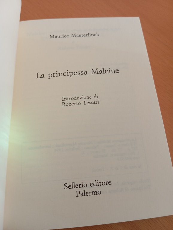 La principessa Maleine, Maurice Maeterlinck, Sellerio, 1994