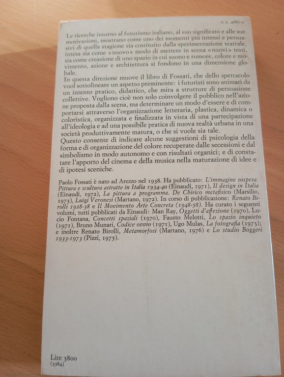 La realtà attrezzata Scena e spettacolo dei futuristi Paolo Fossati …